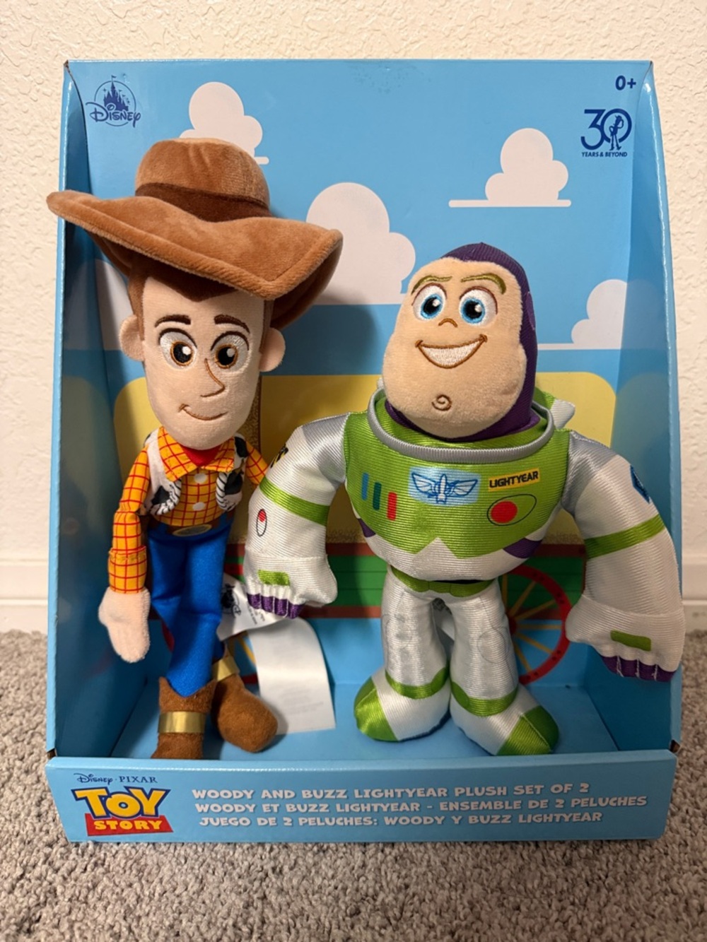 Woody and Buzz Lightyear plush set of 2- 30th anniversary figure toys NEW